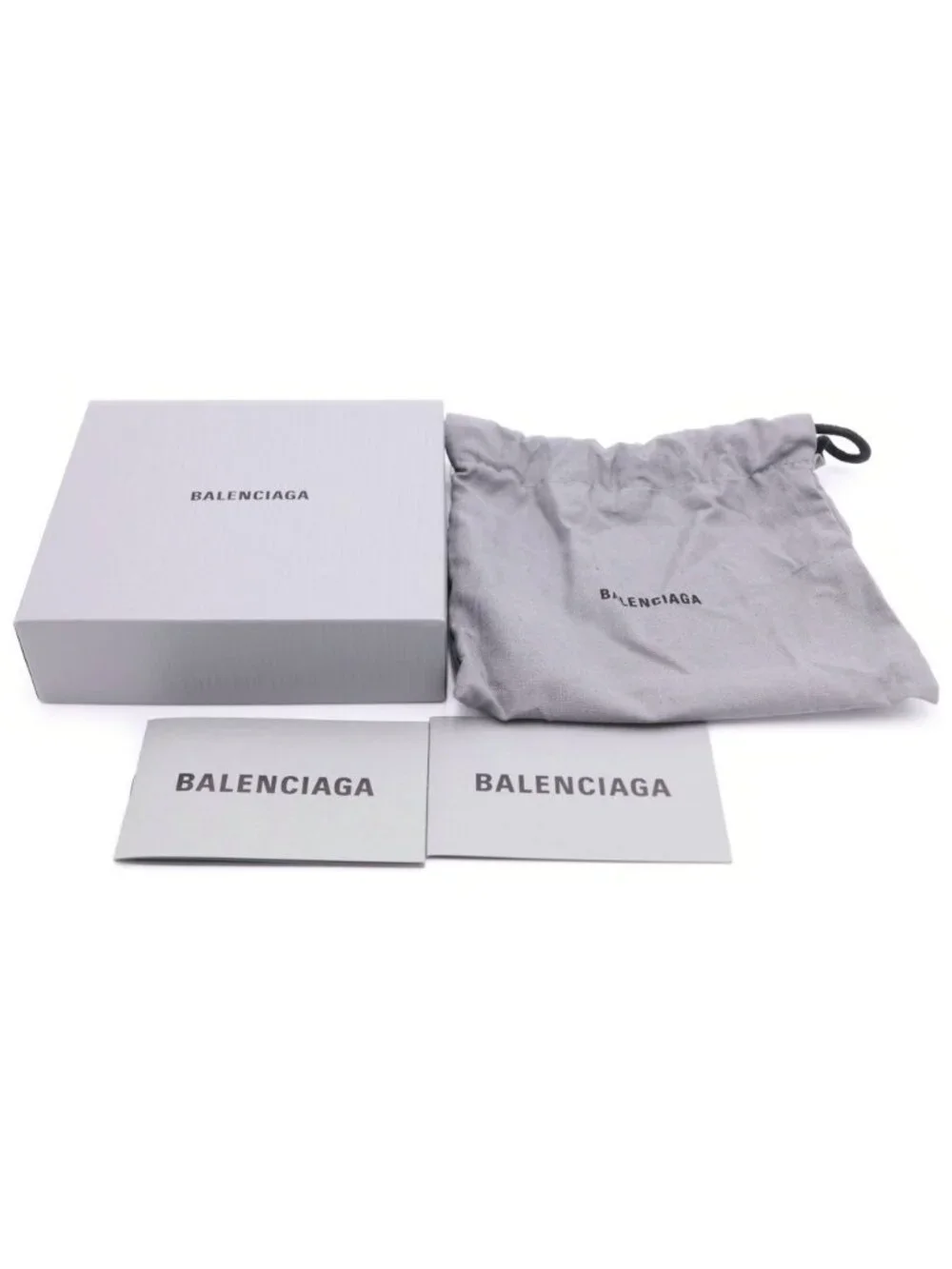 Balenciaga BB Signature Bifold Wallet Compact Logo All Over Pattern Leather